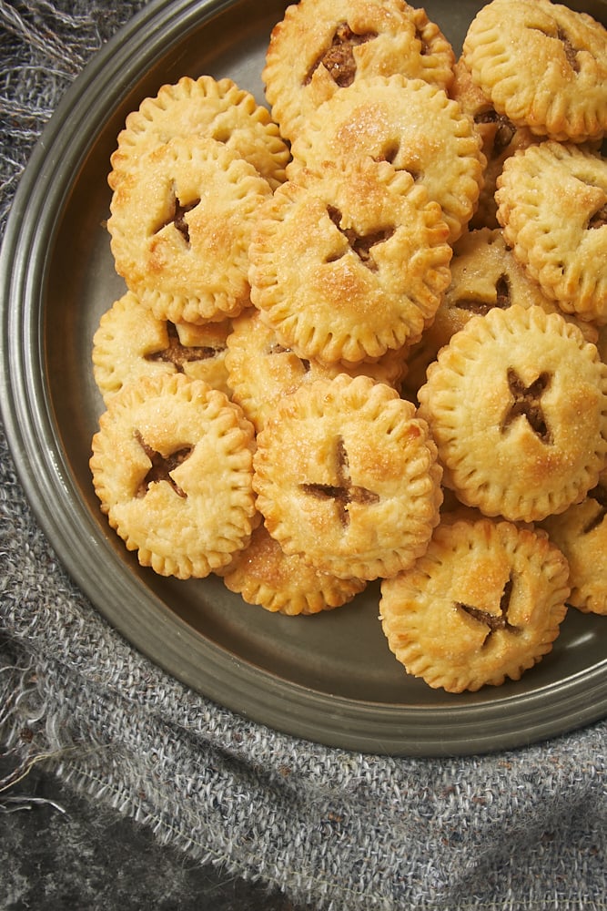 Pecan Hand Pies on a pewter plate