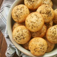 No-Knead Rosemary Focaccia Rolls