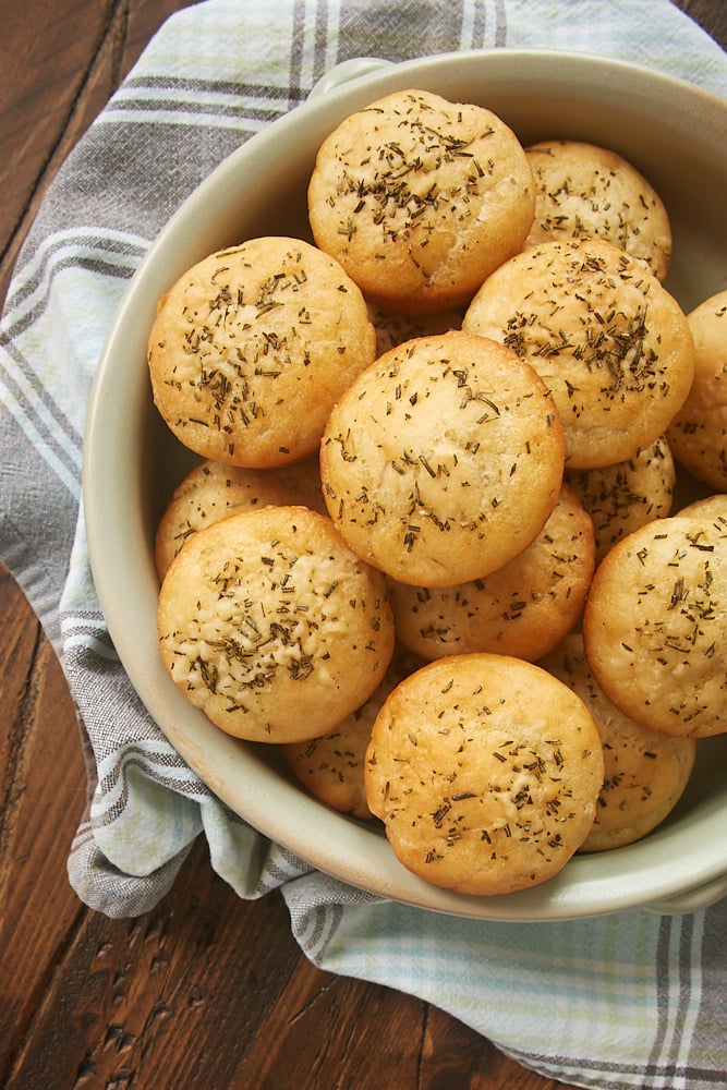 No-Knead Rosemary Focaccia Rolls