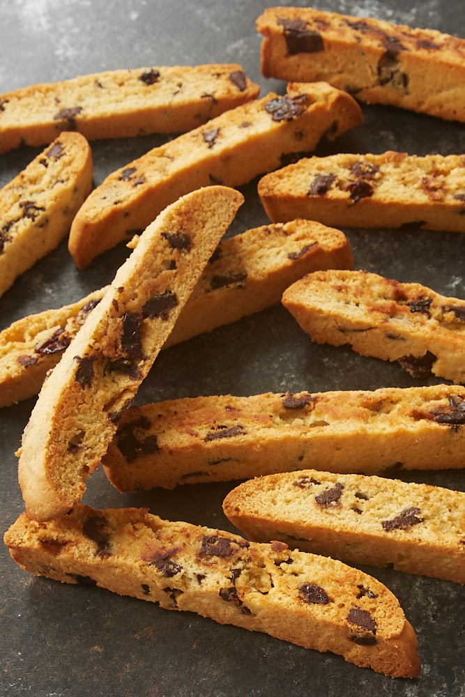 Chocolate Chunk Biscotti With Dried Cherries