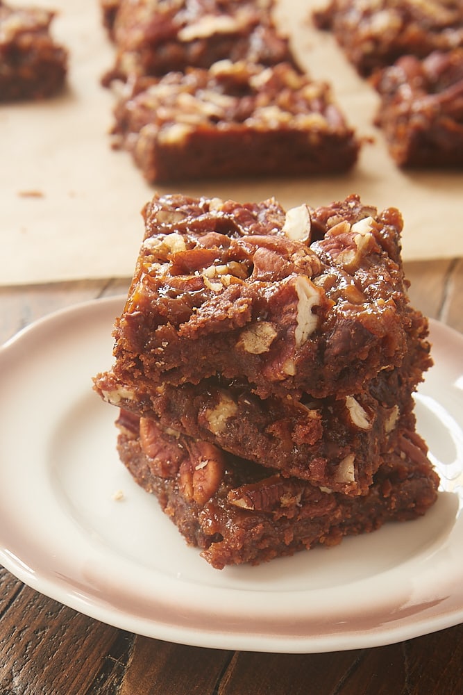 stack of Dulce de Leche Magic Bars