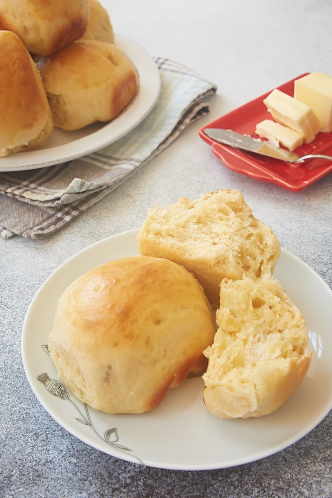 Potato Rolls served with butter