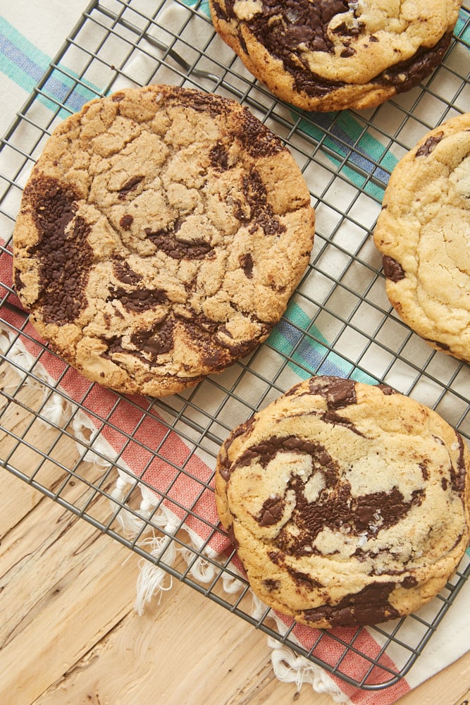 Jacques Torres Chocolate Chip Cookies, homemade and from Jacques Torres shop