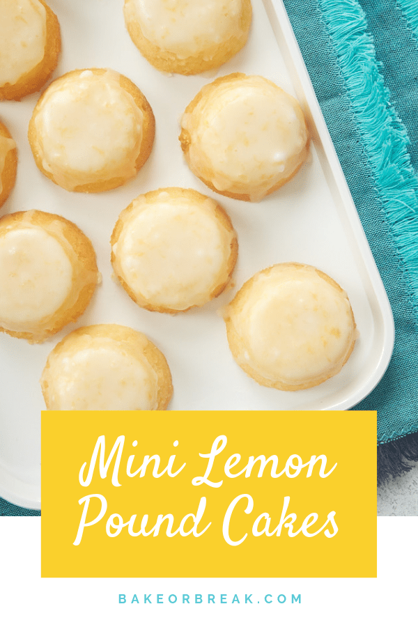 Mini Lemon Drop Cakes {Topped With a Lemon Glaze!}