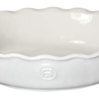 Emile Henry 9-inch Pie Dish, White
