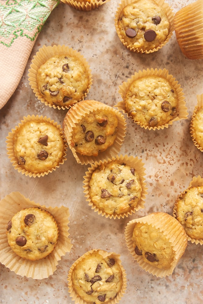 Banana Oatmeal Chocolate Chip Muffins