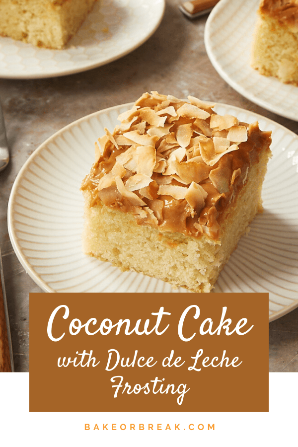 Coconut Cake with Dulce de Leche Frosting