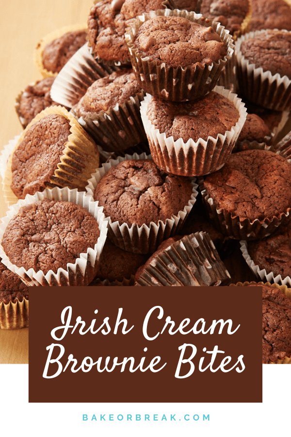 Irish Cream Brownie Bites