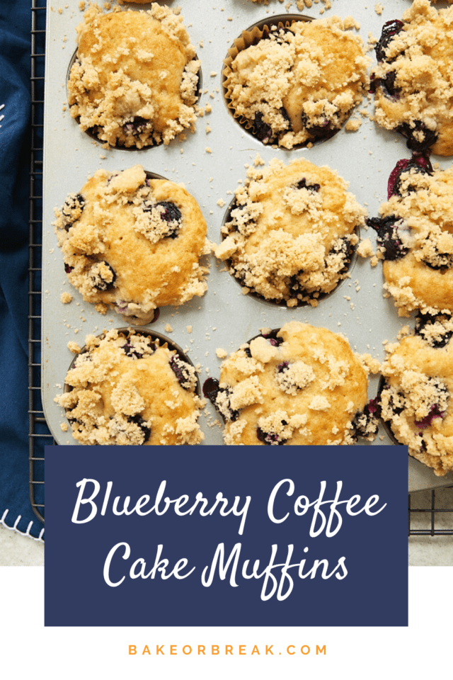 Blueberry Coffee Cake Muffins bakeorbreak.com