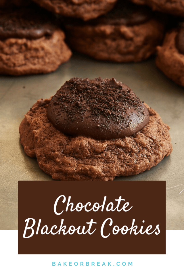 Chocolate Blackout Cookies bakeorbreak.com