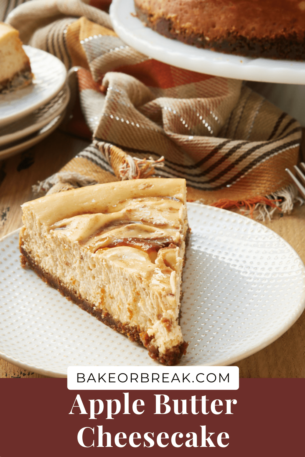 Apple Butter Cheesecake bakeorbreak.com