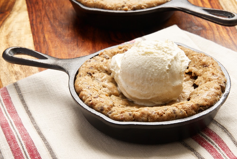 Mini Skillet Chocolate Chip Cookies - Bake or Break