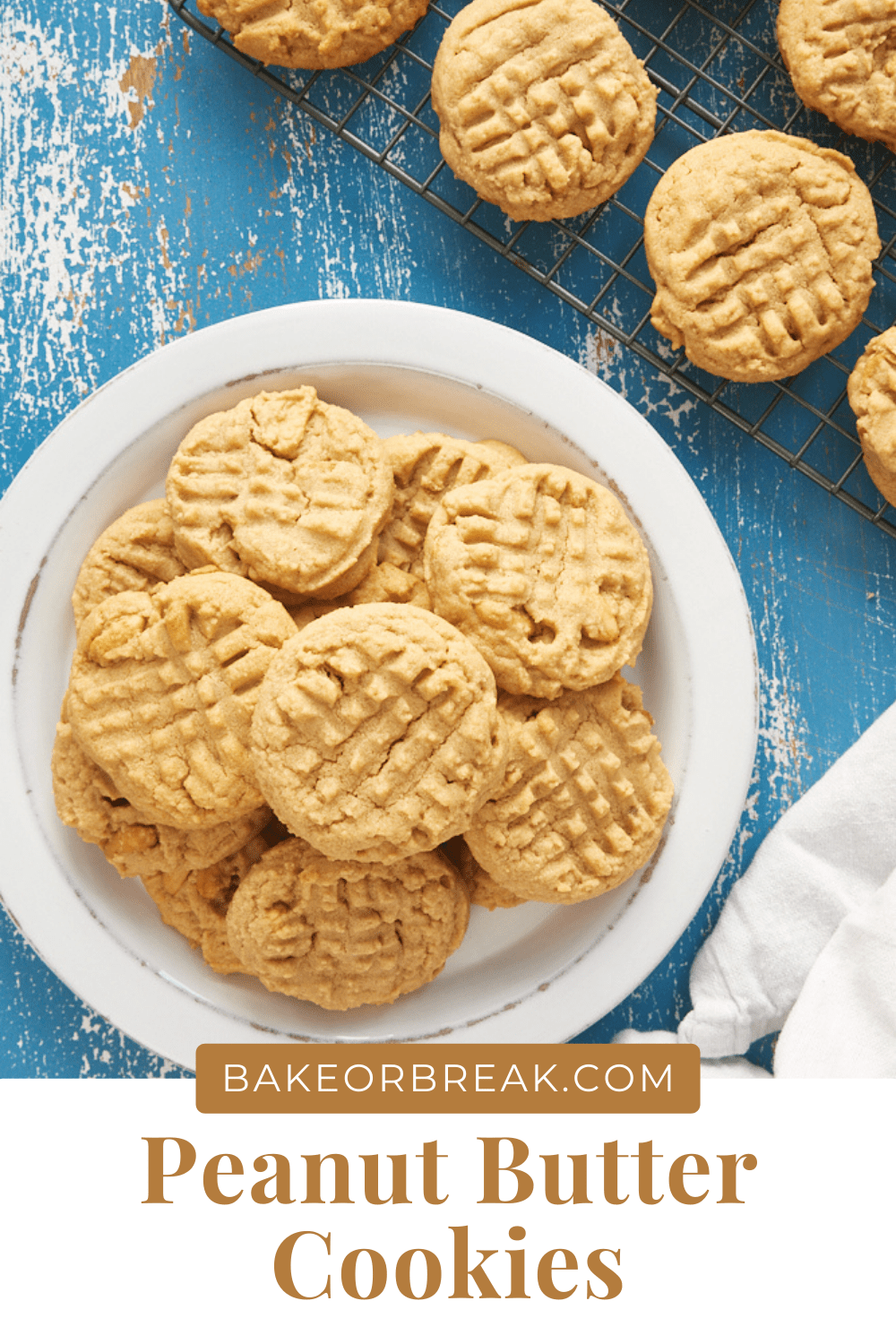 Peanut Butter Cookies bakeorbreak.com