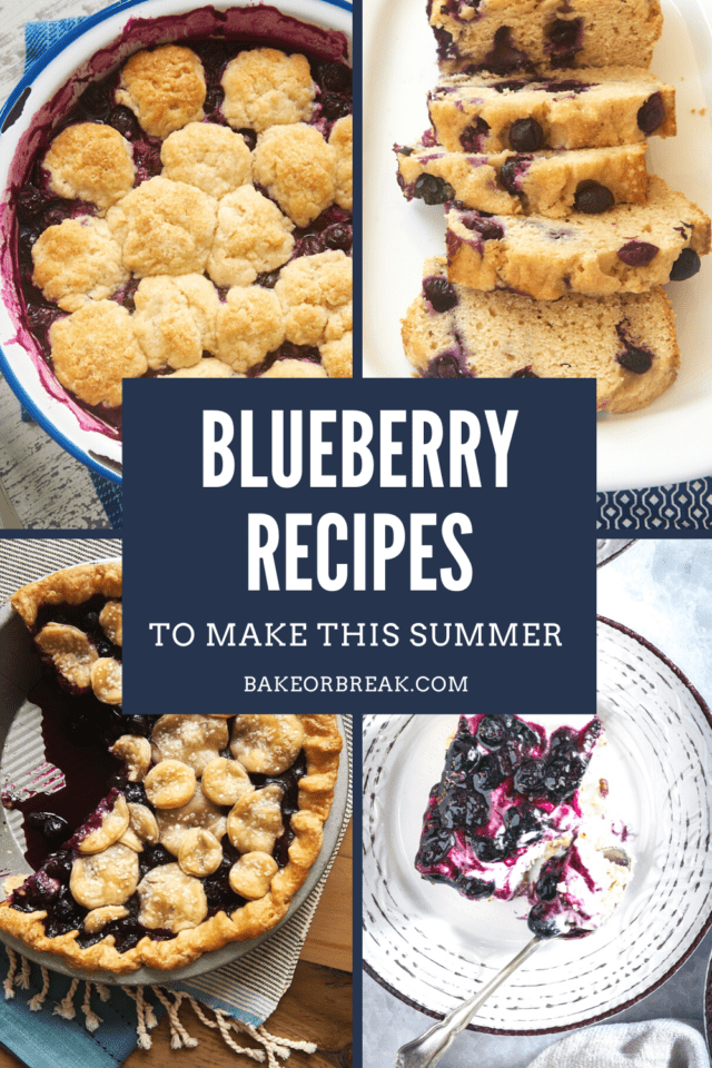 Blueberry Recipes to Make This Summer bakeorbreak.com