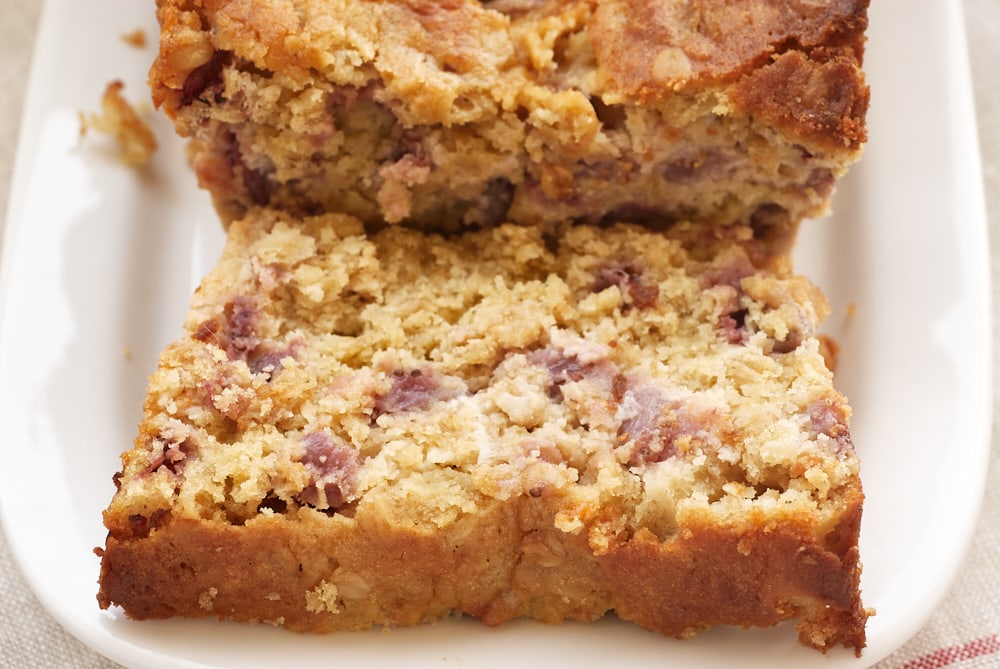 sliced Strawberry Cream Cheese Bread