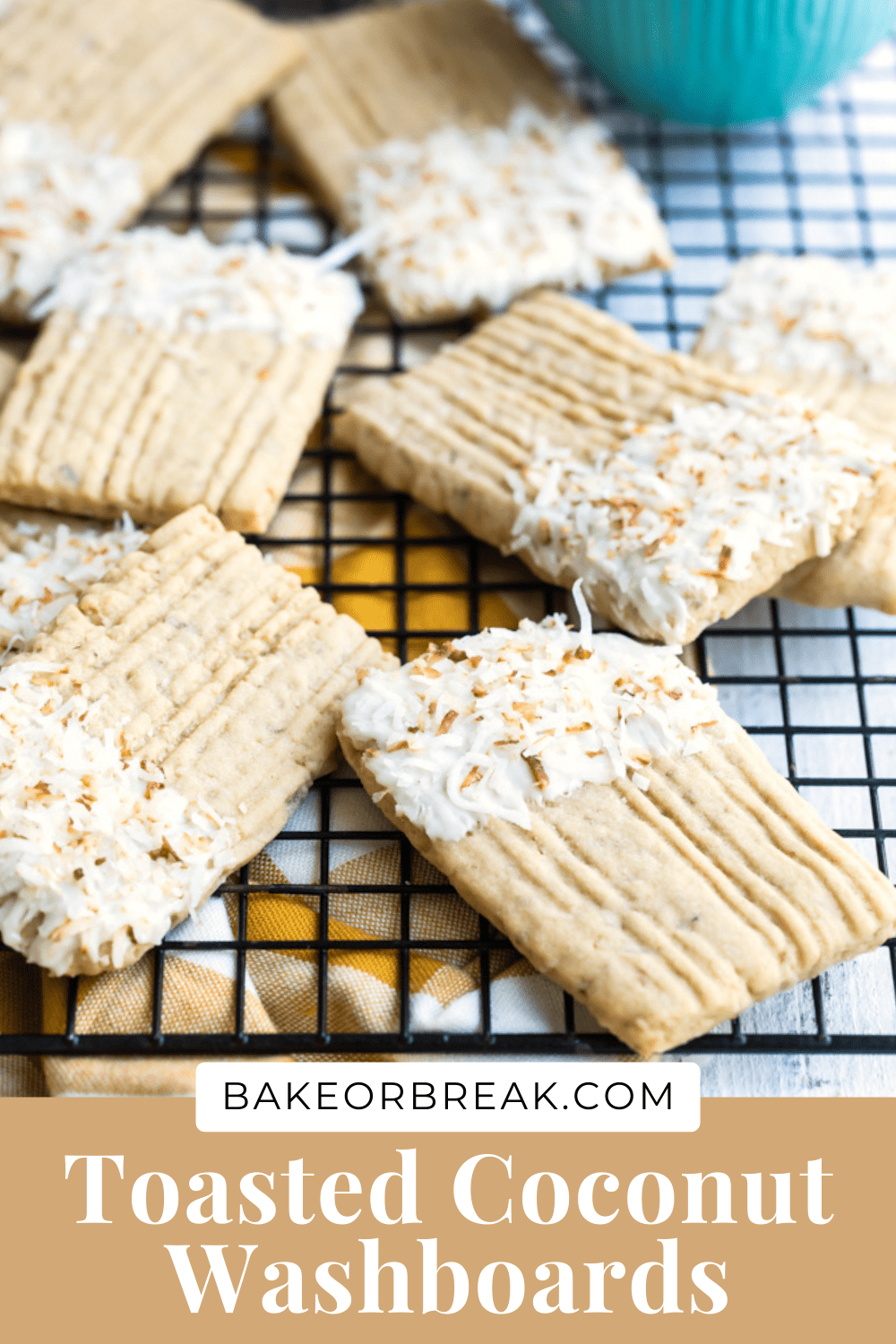 Toasted Coconut Washboard Cookies Bake or Break