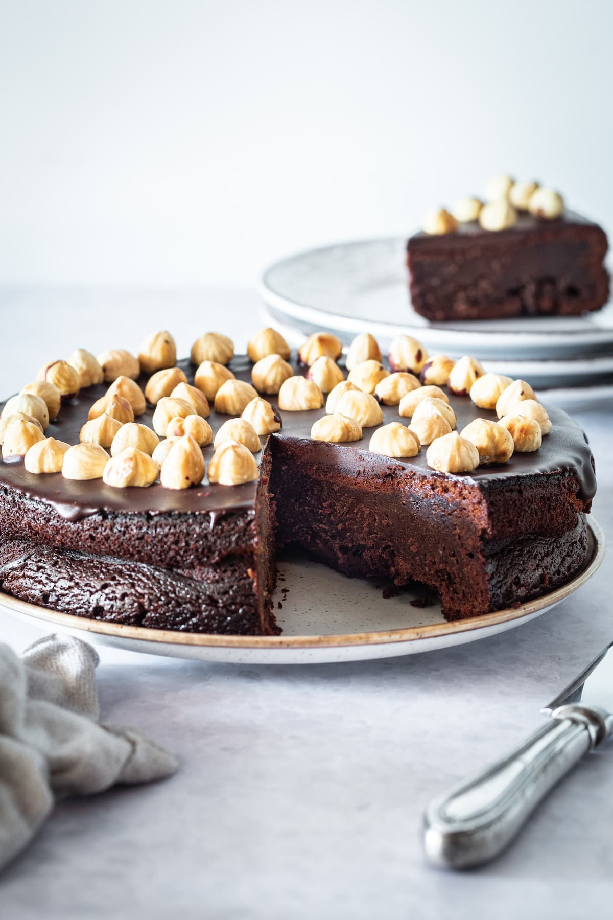Chocolate Brownie Cake with Chocolate Hazelnut filling and Mocha German  Buttercream - Cloudy Kitchen