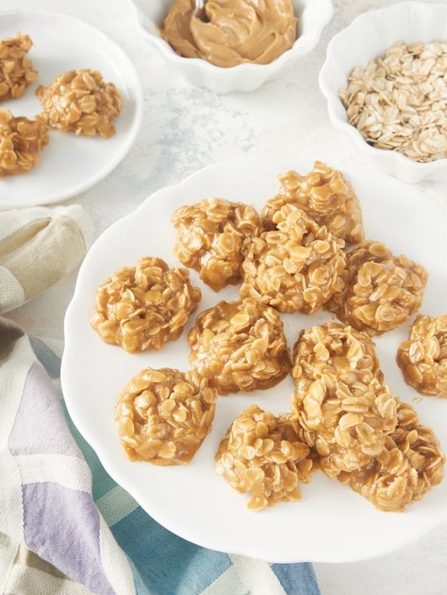 No Bake Peanut Butter Oatmeal Cookies - Bake or Break