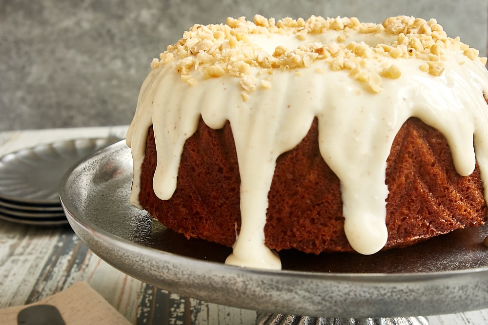 Cinnamon Hazelnut Bundt Cake with Brown Butter Glaze Bake or Break