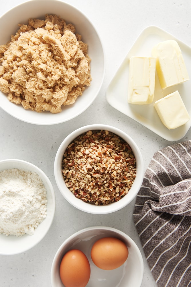 ingredients for Pecan Pie Cupcakes