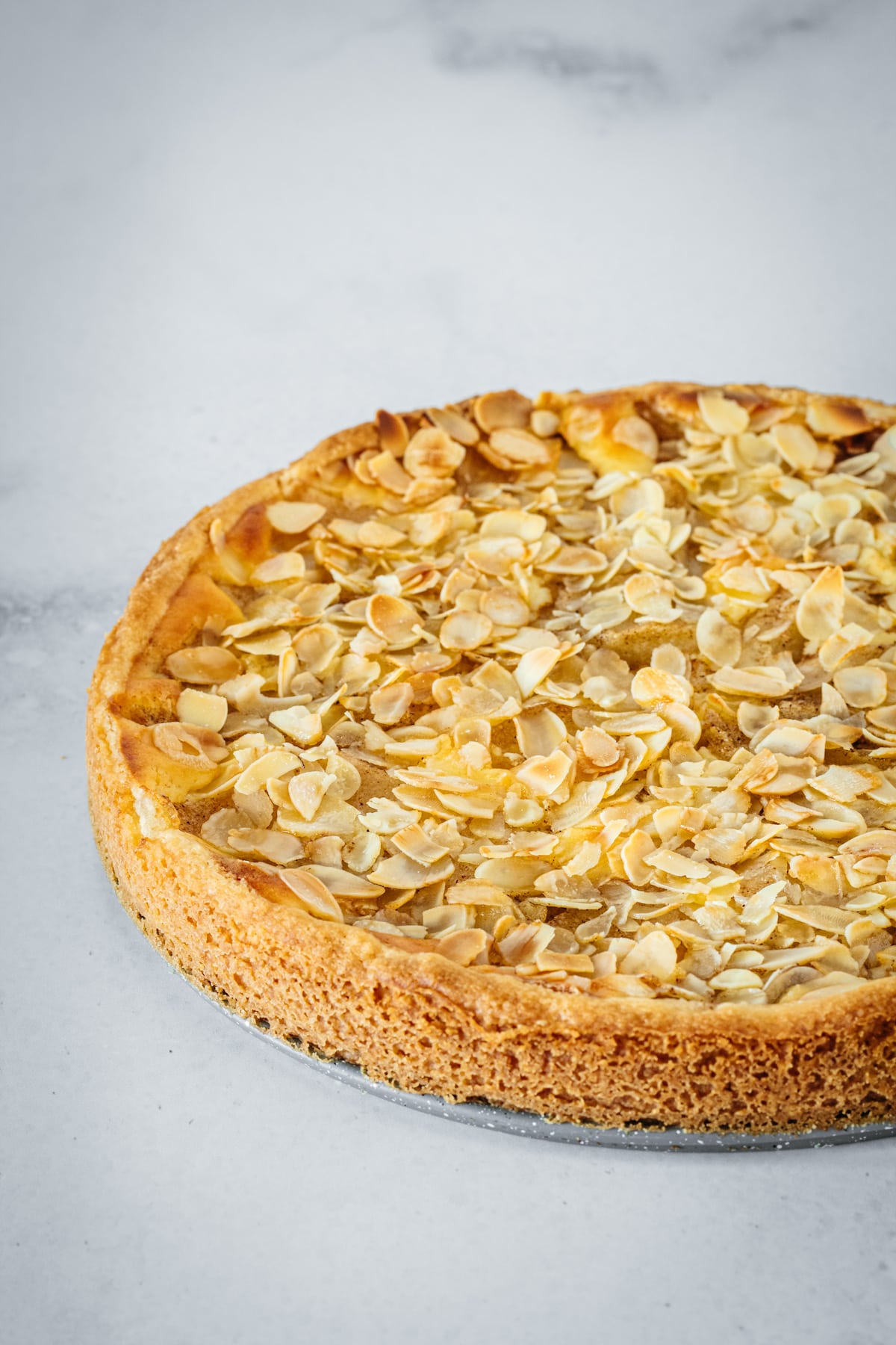 Whole Almond Pear Cream Cheese Tart