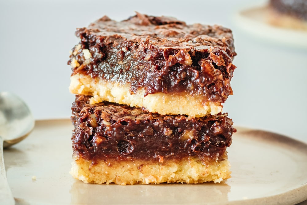 Easy Chocolate Pecan Pie Bars Recipe Bake or Break