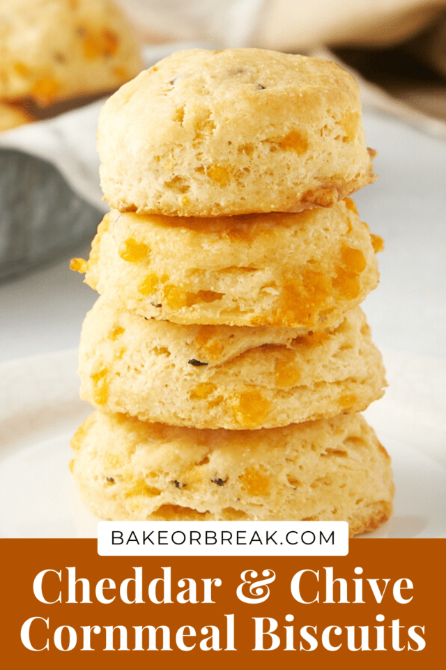 Cheddar and Chive Cornmeal Biscuits bakeorbreak.com