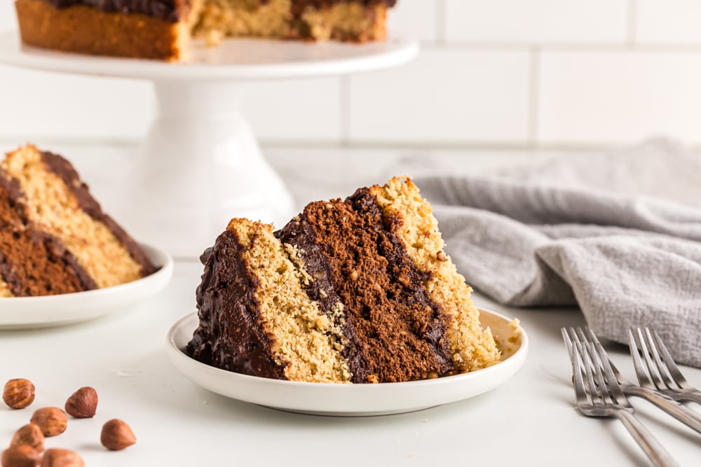 Rich Double Nut Chocolate Cake Bake or Break