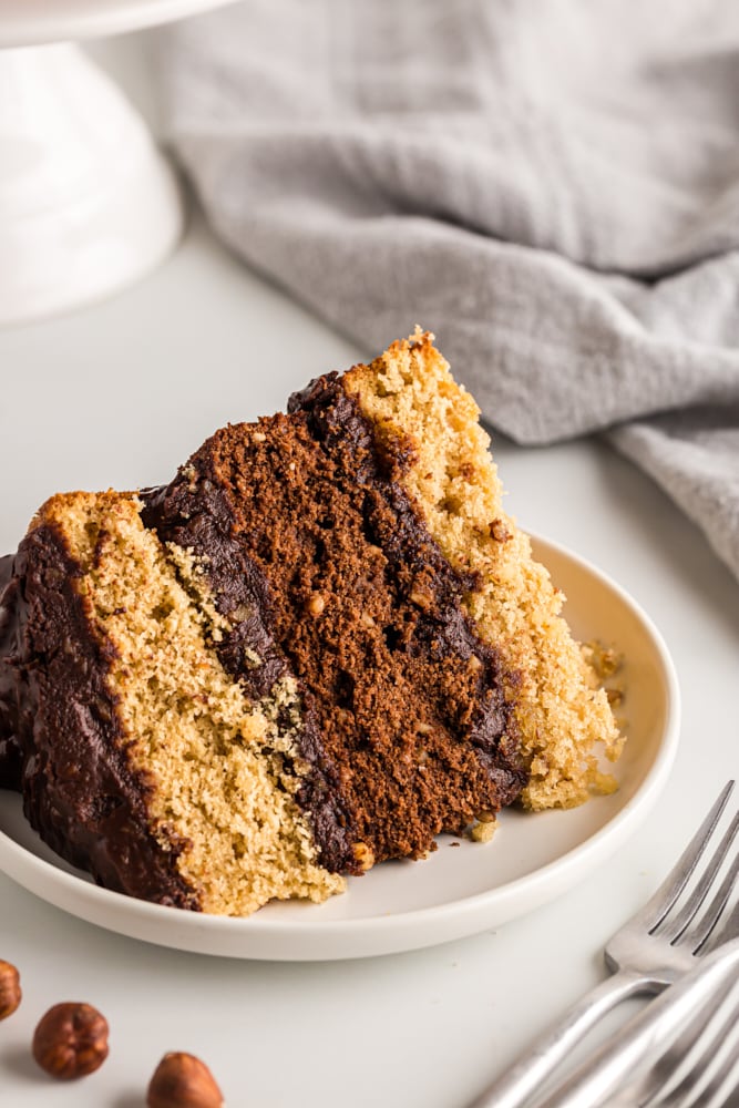 Rich Double Nut Chocolate Cake Bake or Break