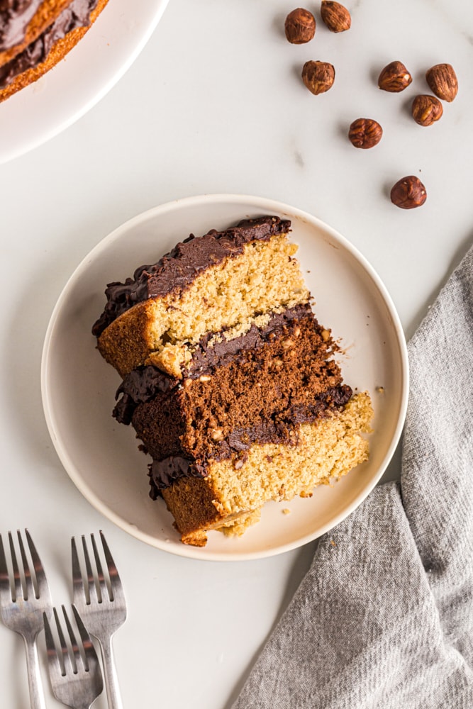 Rich Double Nut Chocolate Cake Bake or Break