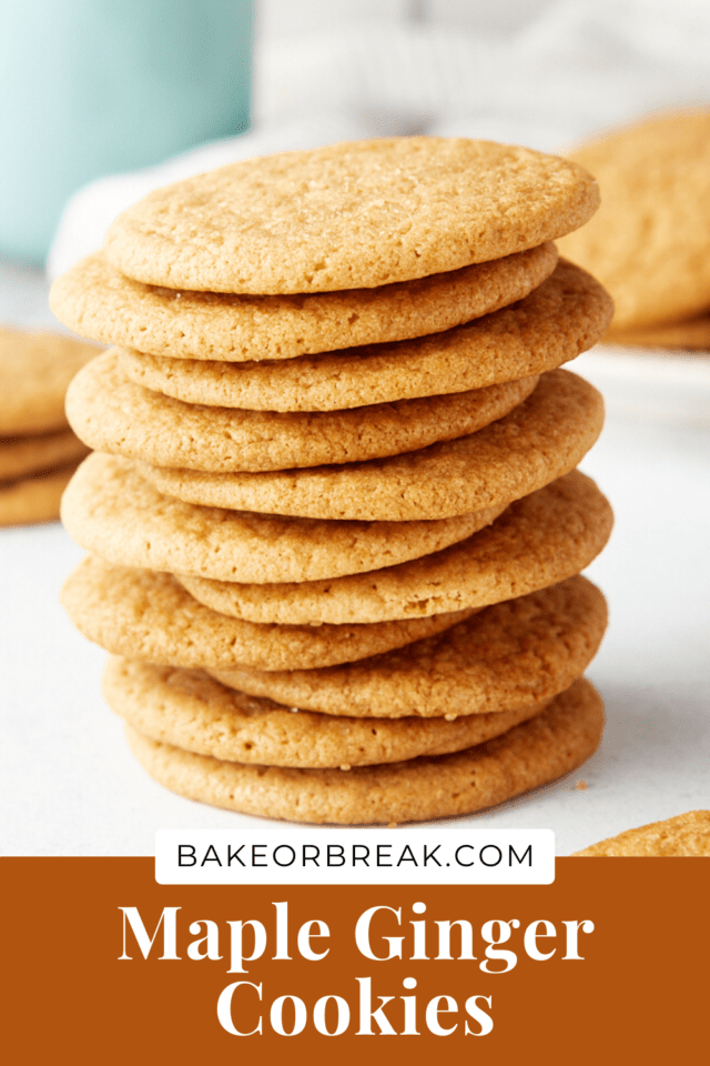 Maple Ginger Cookies bakeorbreak.com