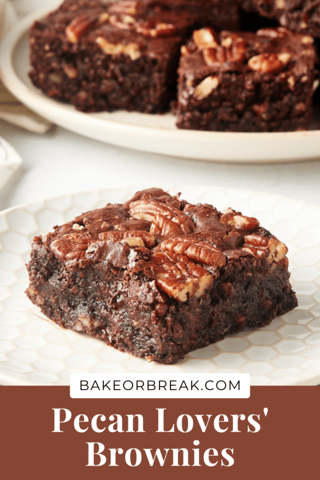 Pecan Lovers' Brownies bakeorbreak.com