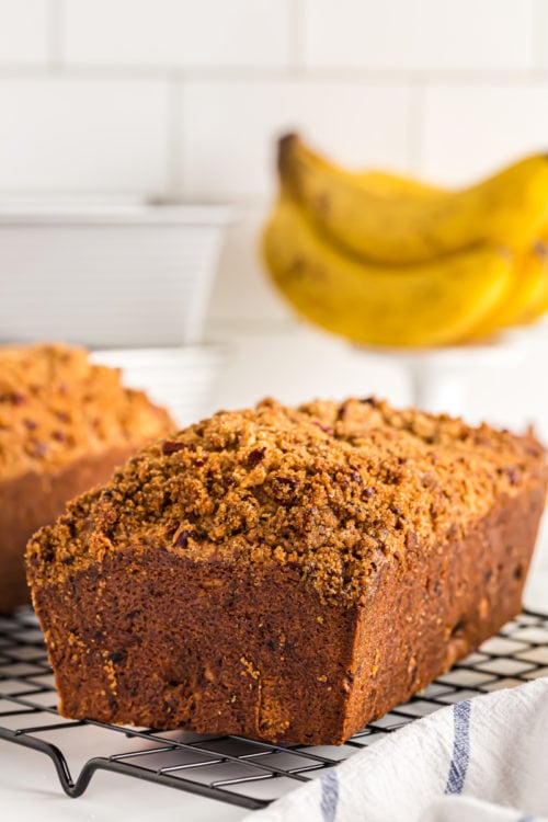 Easy Cream Cheese Banana Nut Bread Bake or Break