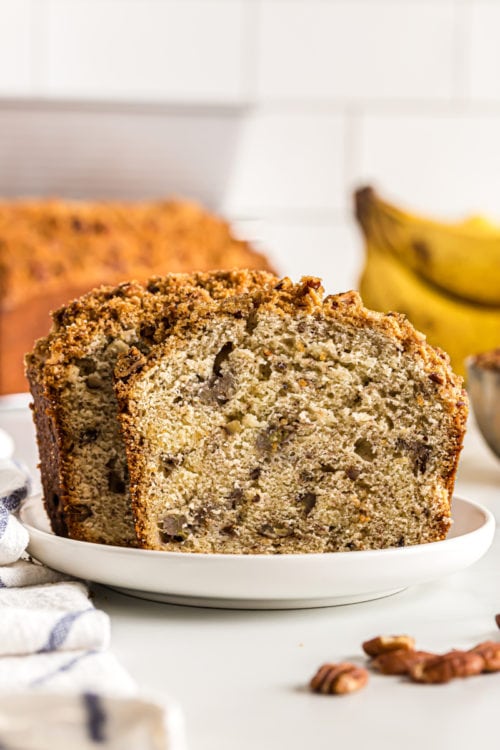 Easy Cream Cheese Banana Nut Bread Bake or Break