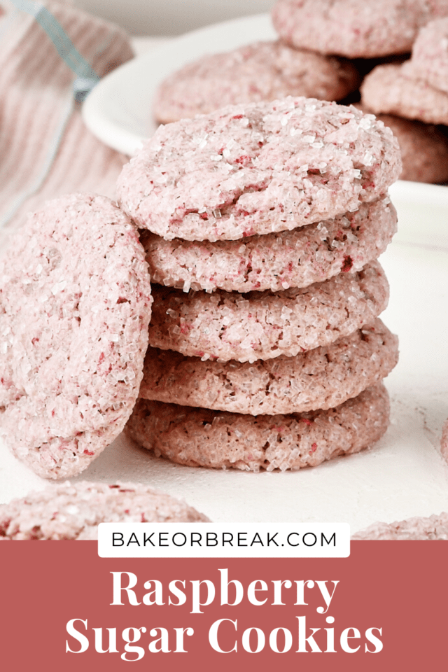 Raspberry Sugar Cookies bakeorbreak.com