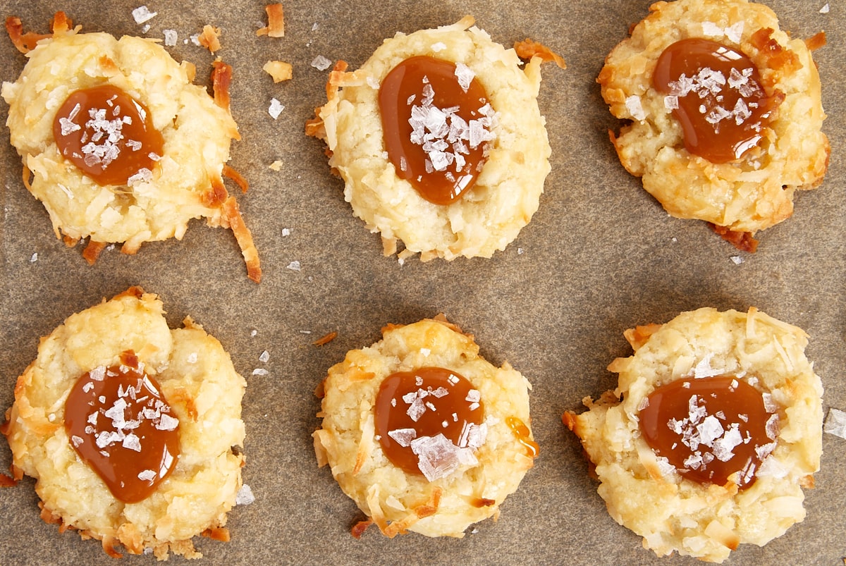 Coconut Salted Caramel Thumbprint Cookies Bake Or Break 8345