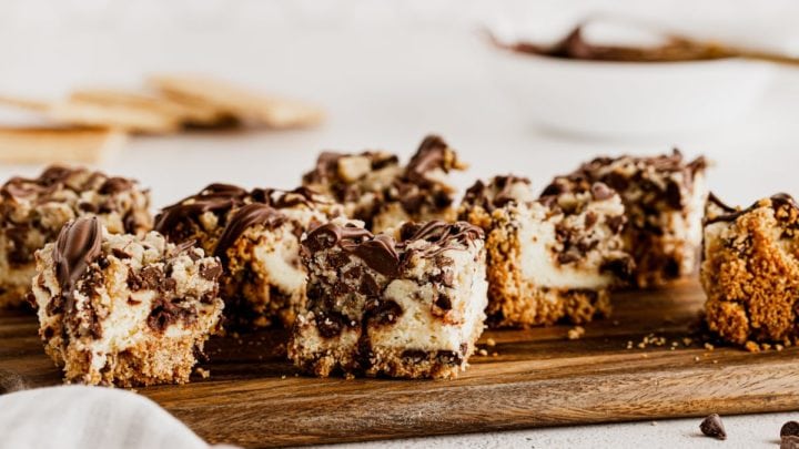 Chocolate Chip Cream Cheese Bars - Yummy Addiction