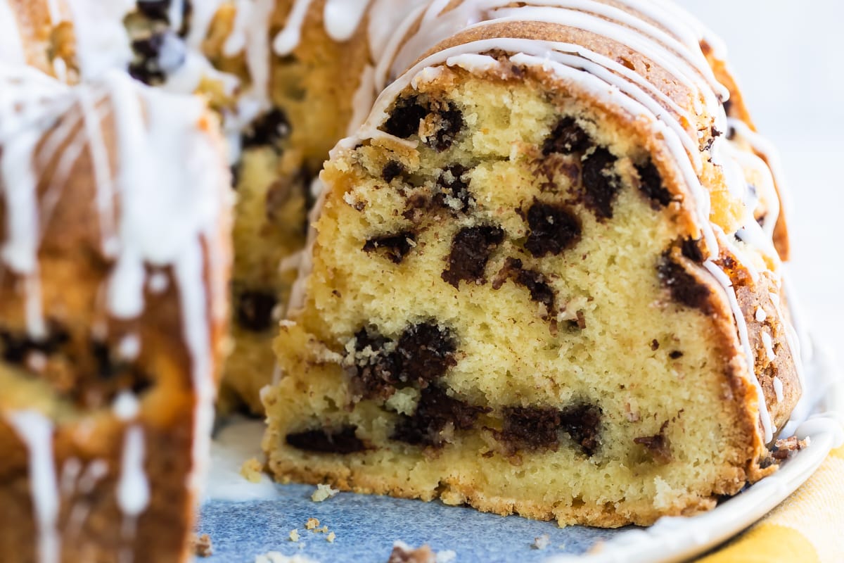 Easy Chocolate Chip Almond Cake Bake or Break