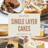 No-Fuss Single Layer Cakes bakeorbreak.com