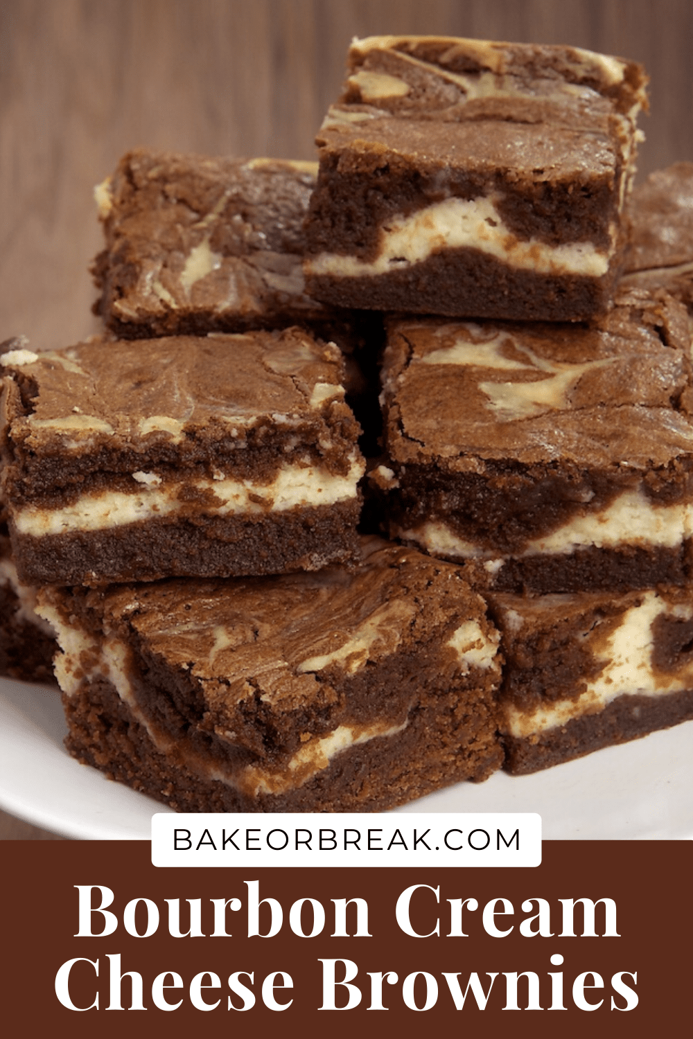 Marbled Bourbon Cream Cheese Brownies Bake or Break