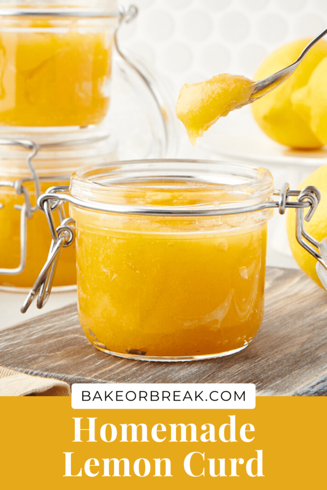 Homemade Lemon Curd bakeorbreak.com