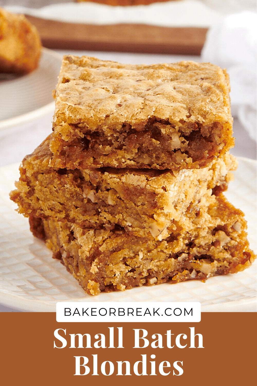 Small Batch Blondies Recipe | Bake Or Break