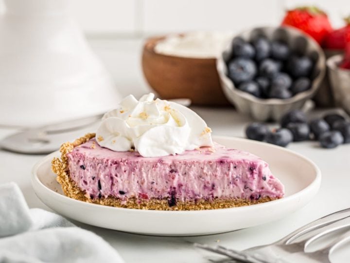 Triple Berry No Bake Cheesecake