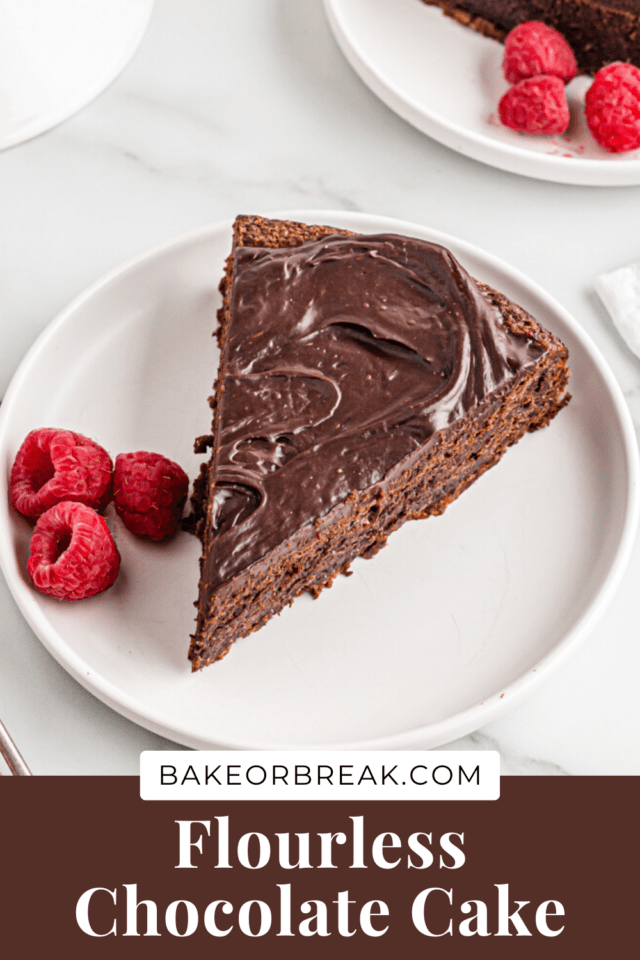 Flourless Chocolate Cake bakeorbreak.com