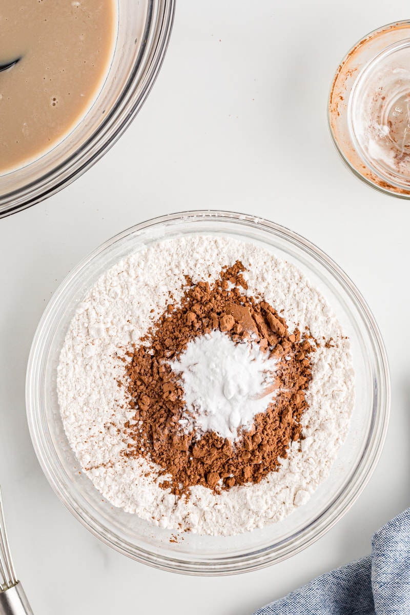 Dry ingredients in mixing bowl