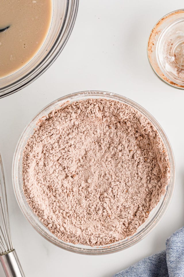 Dry ingredients in mixing bowl