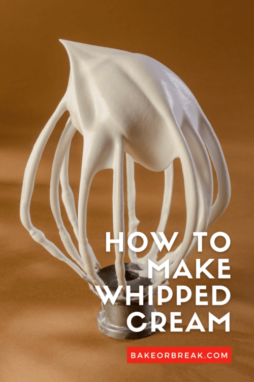 How to Make Whipped Cream Bake or Break