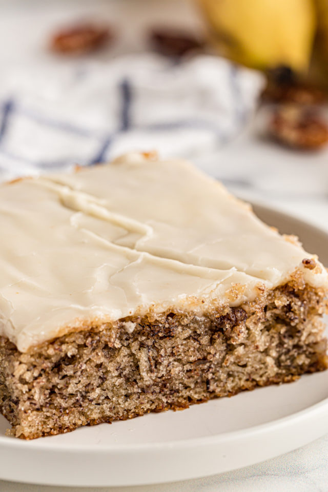 Easy Banana Bars with Browned Butter Icing Bake or Break