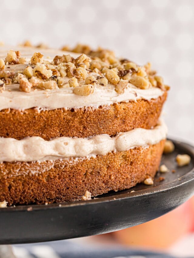 Apple Spice Cake with Cinnamon Cream Cheese Frosting story