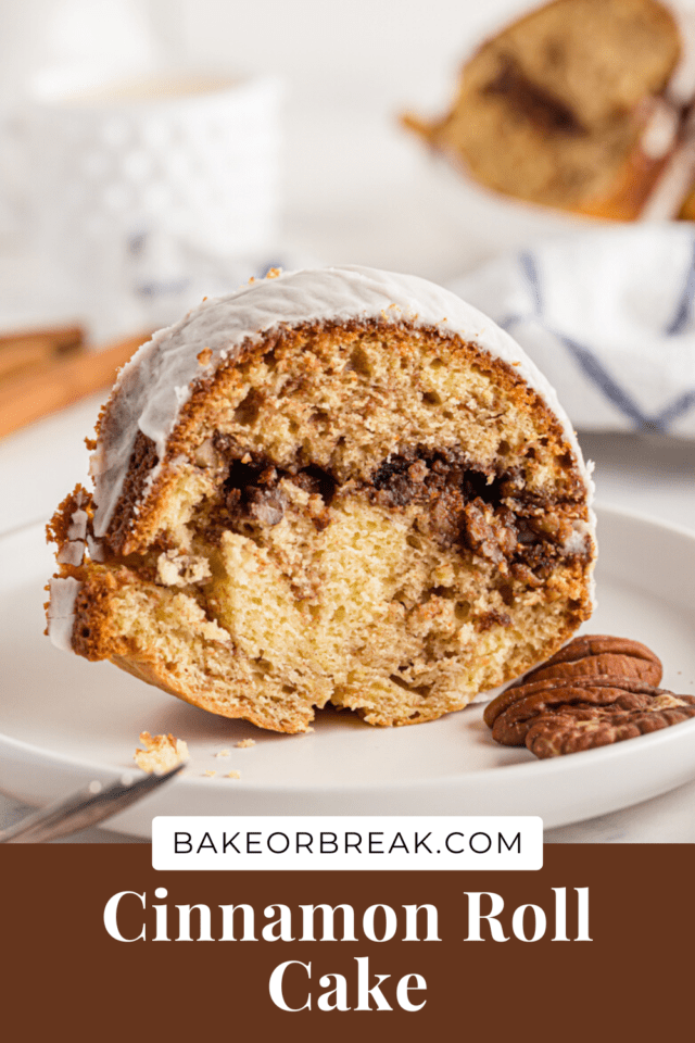 Cinnamon Roll Cake bakeorbreak.com